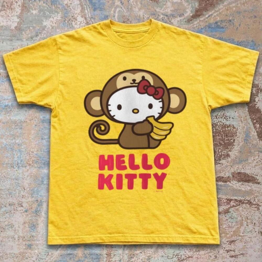 Hello Kitty Yellow Cotton T-Shirt